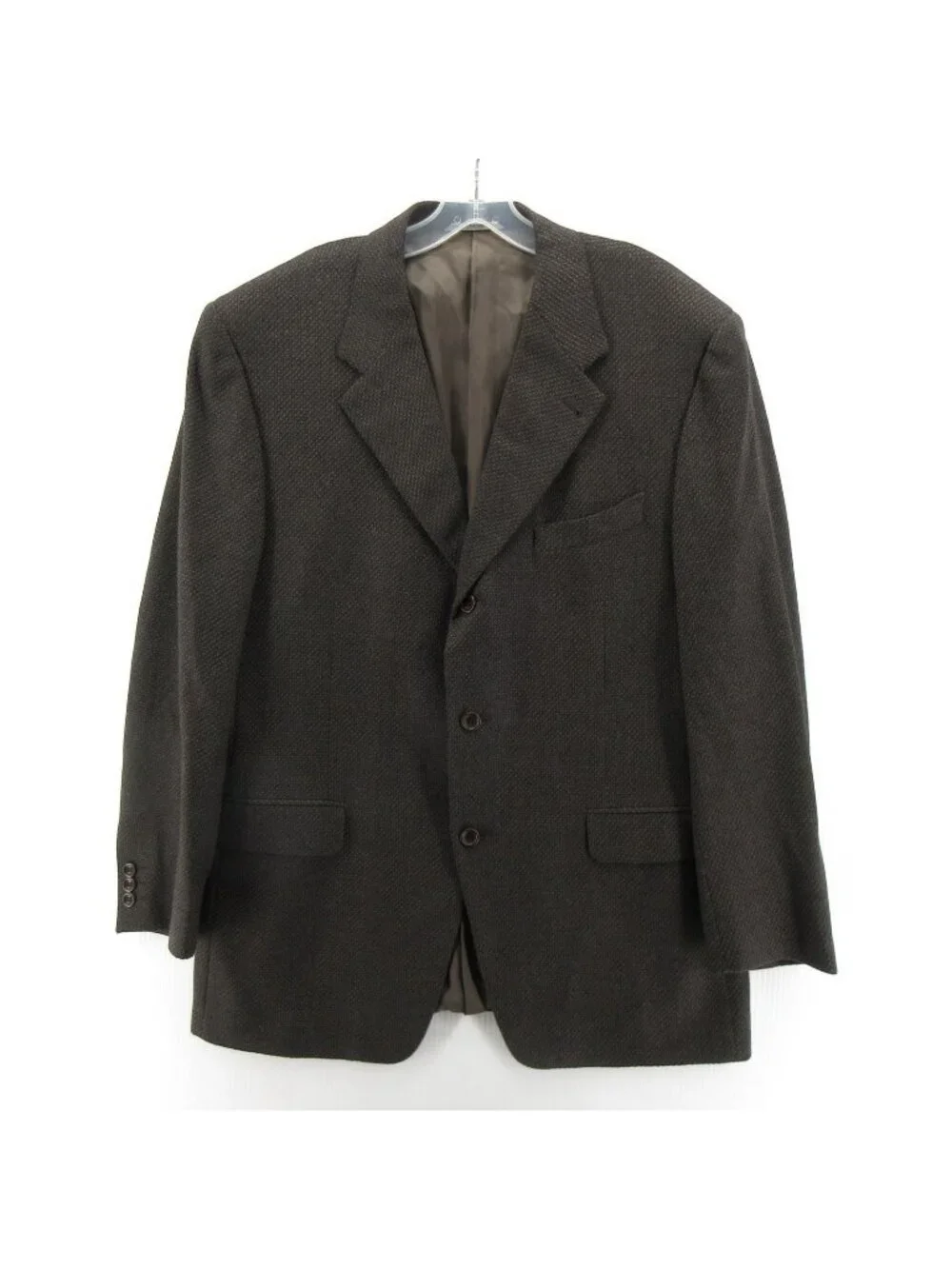 Canali Sport Coat 44 Bloomingdales Wool Cashmere Blazer Textured Italy